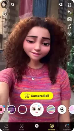 Cartoon 3D Style Lens