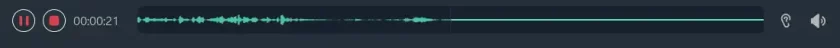 FineVoice recording control bar