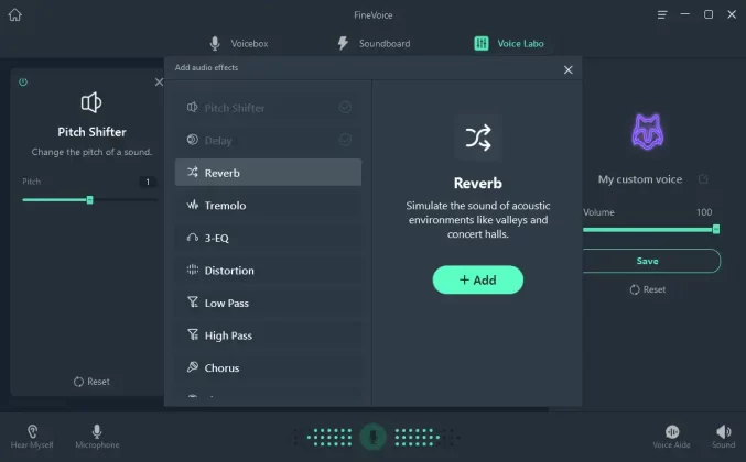 FineVoice real-time voice changer