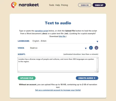 Narakeet