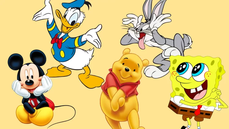 top 5 popular cartoon characters