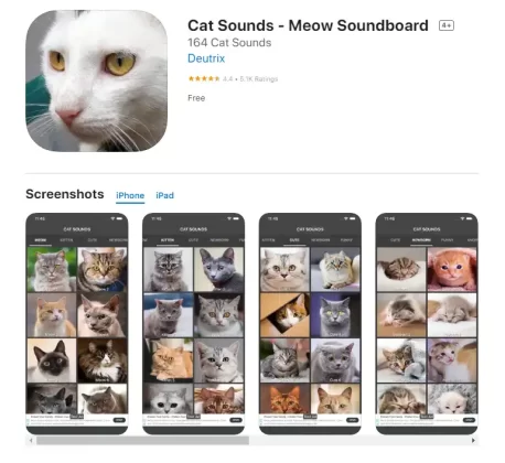 Cat Sounds - Meow Soundboard – iOS