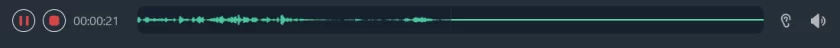 FineVoice recording control bar