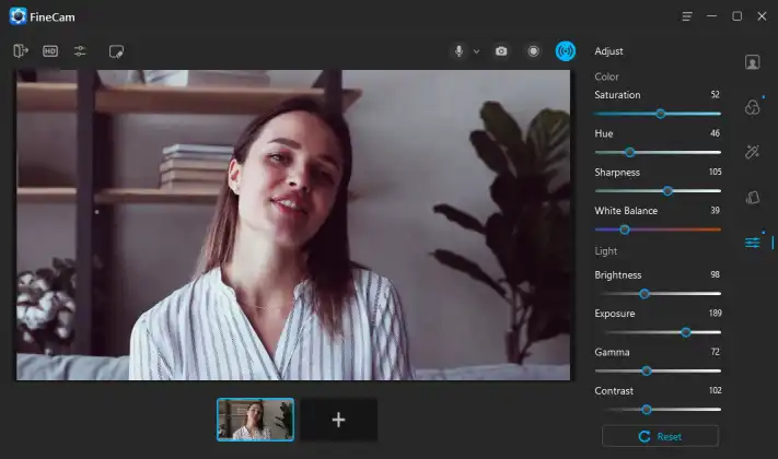 Adjust Webcam Color and Brightness – FineCam