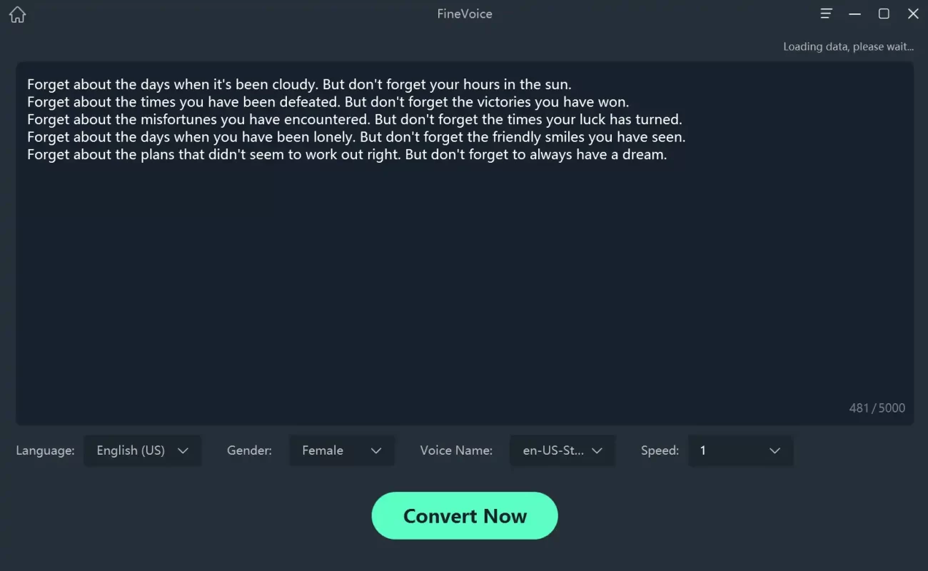 input your text into the textbox