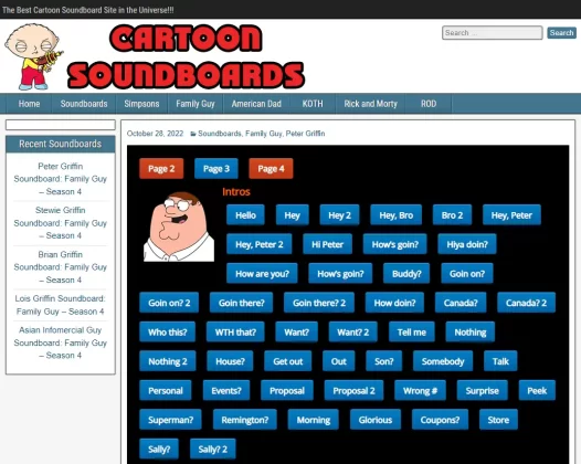 Cartoon Soundboards