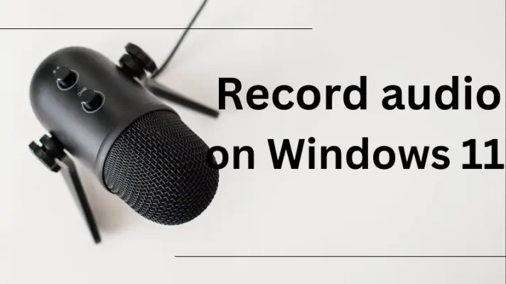 2 Simple Ways to Record Audio on Windows 11