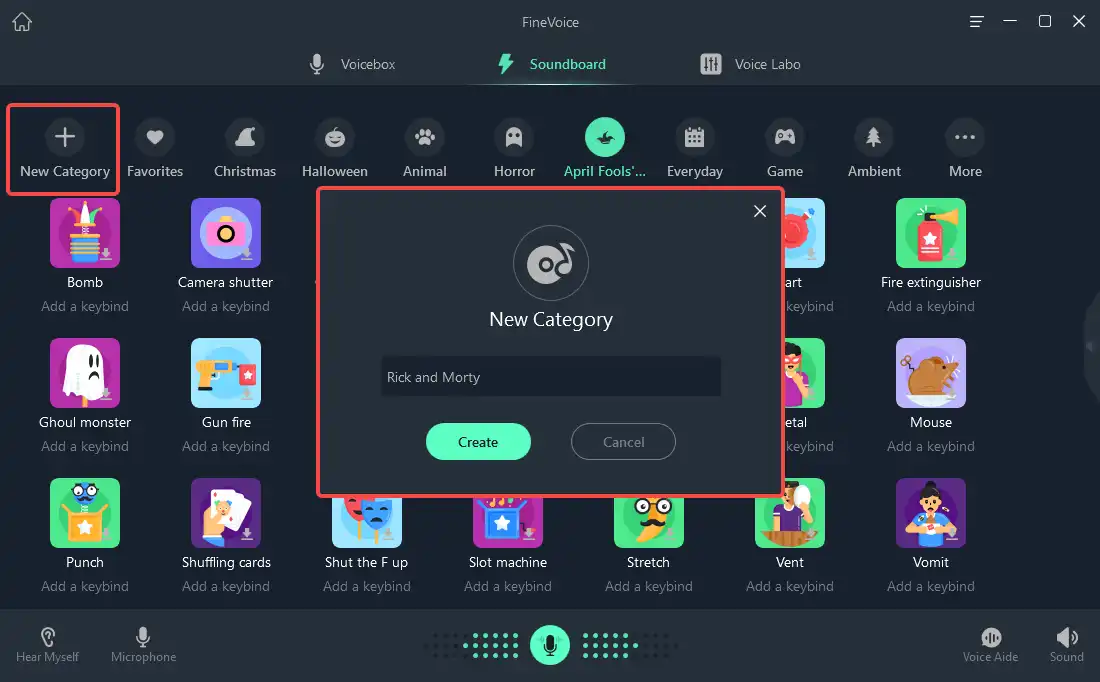 create Rick and Morty soundboard