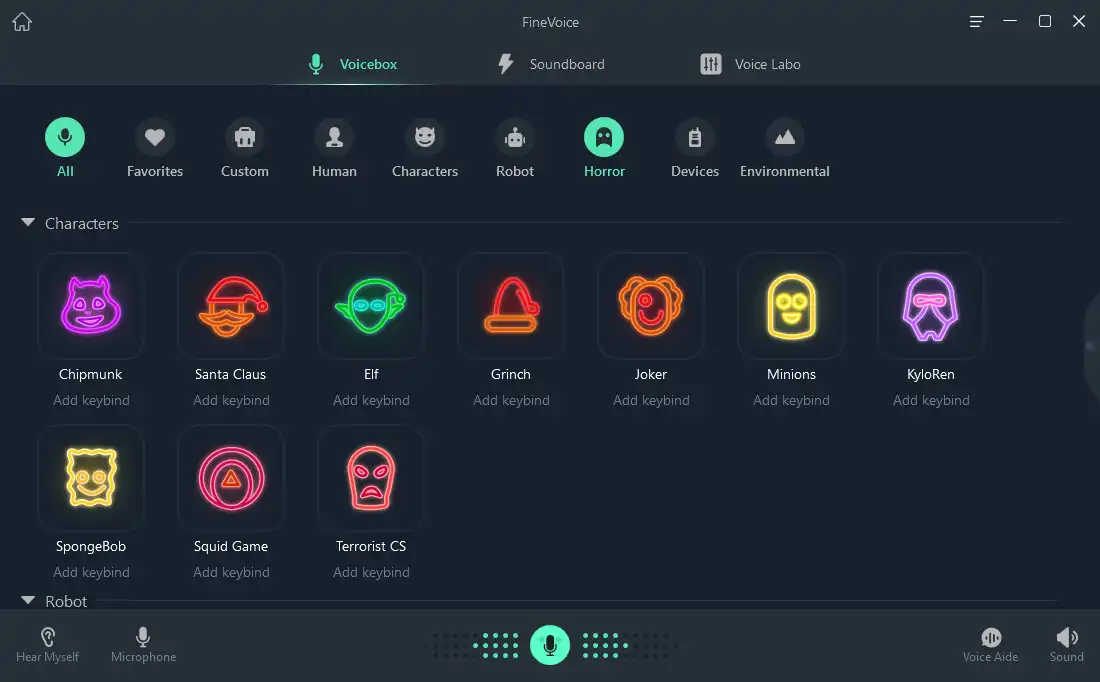 voice effects in Voicebox