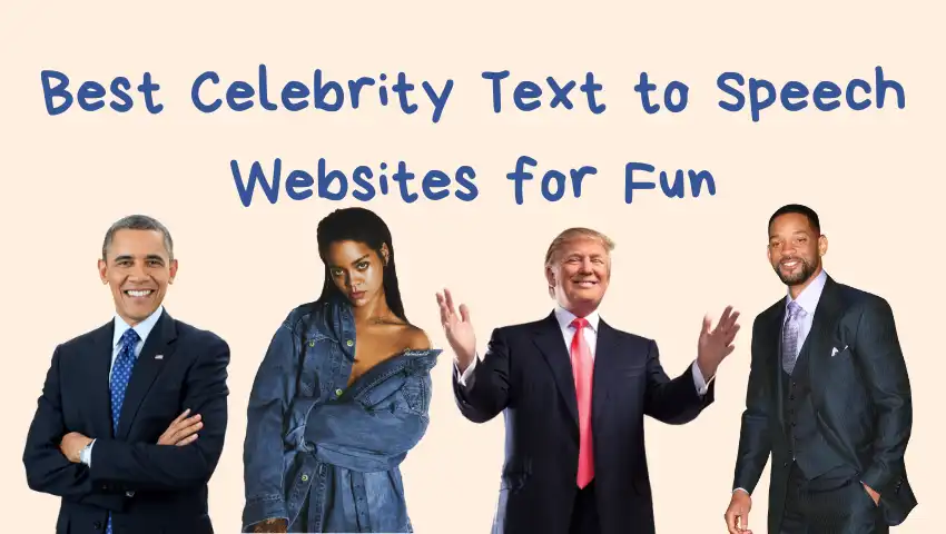 3 Best Celebrity Text to Speech Voice Generators for Content Creation 3 Best Celebrity Text to Speech Voice Generators for Content Creation