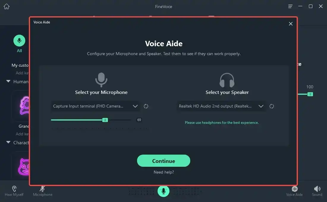 choose input and output devices