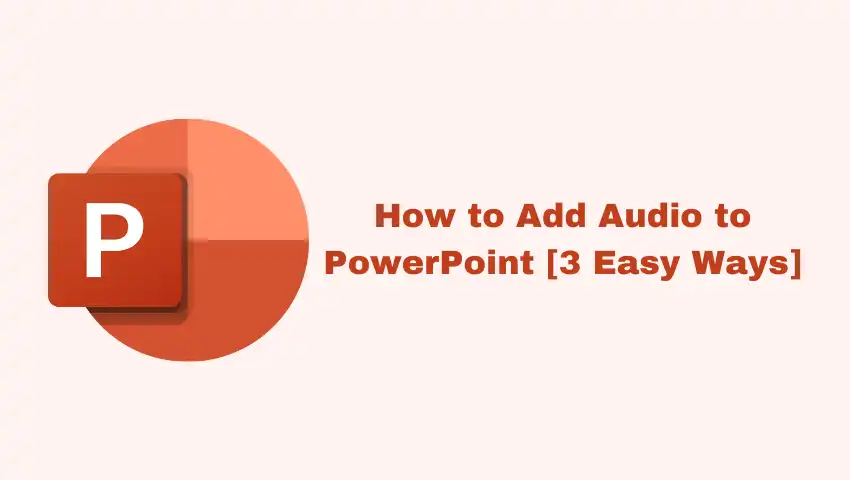 how to add audio to PowerPoint