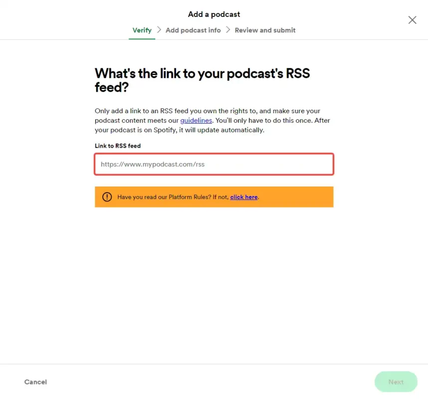 copy link to RSS feed