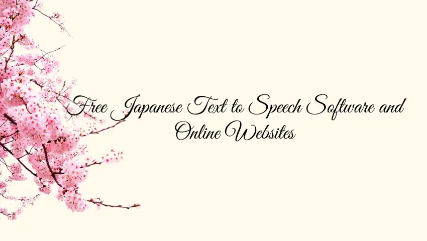 Japanese text-to-speech