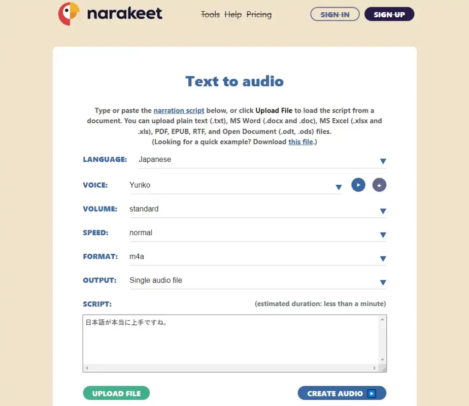 Narakeet