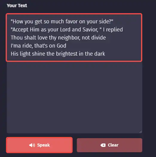 enter text
