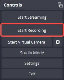 record audio in OBS