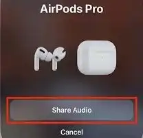 click share audio