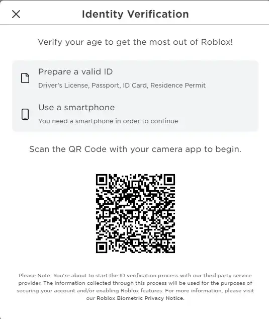 Click Verify My Age