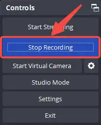 stop recording