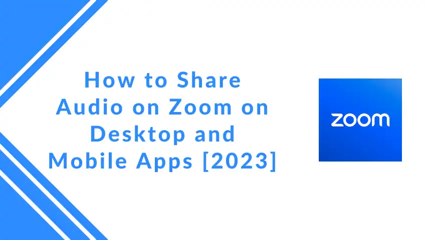 how to share audio on zoom