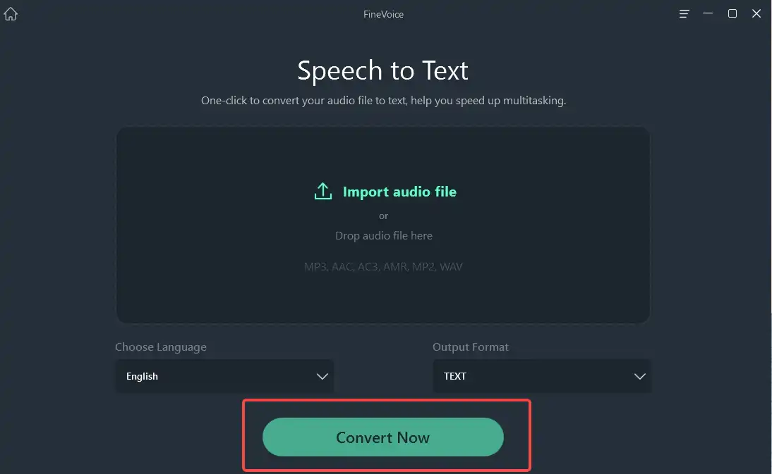 convert speech to text