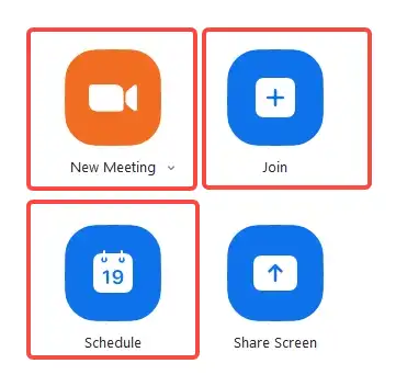 3 options to start a meeting