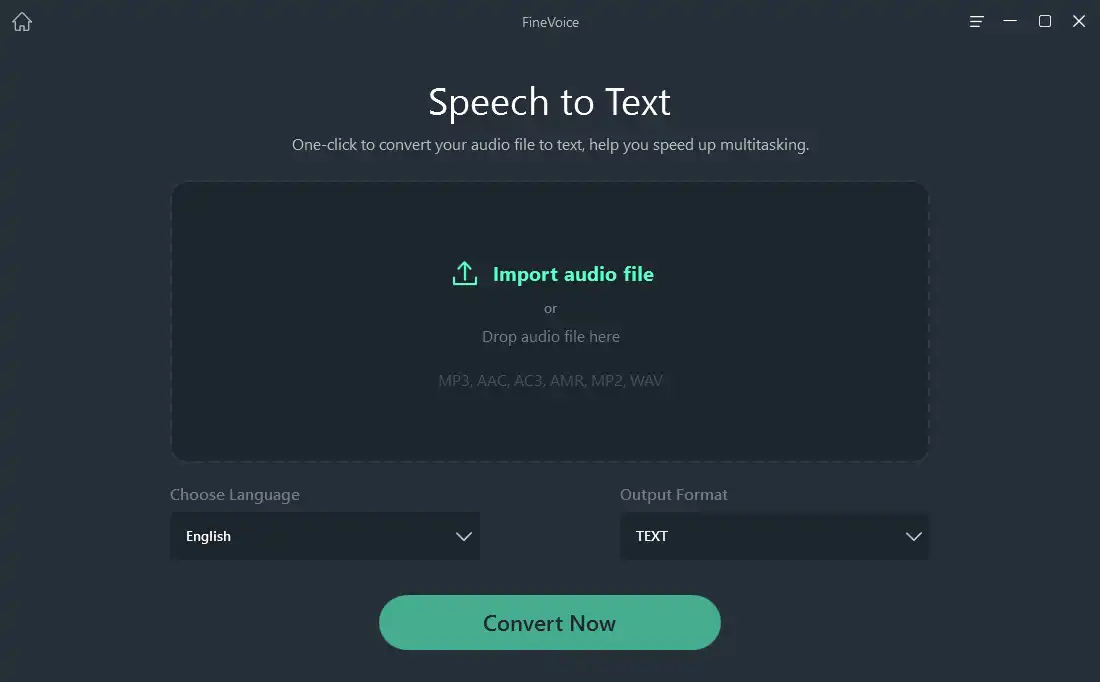 FineShare FineVoice speech-to-text