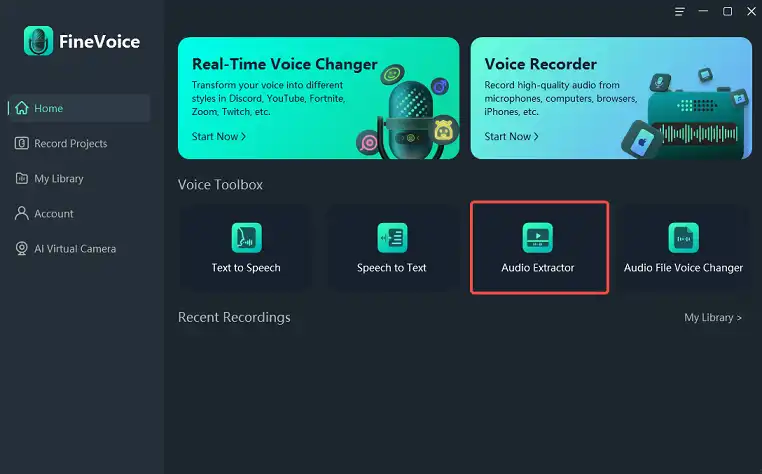 Choose Audio Extractor