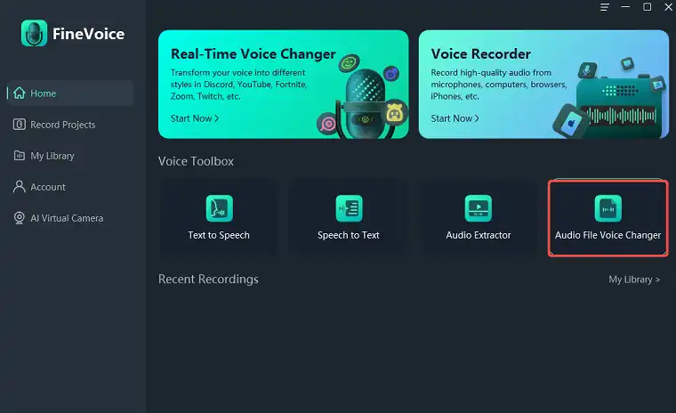 Choose Audio File Voice Changer