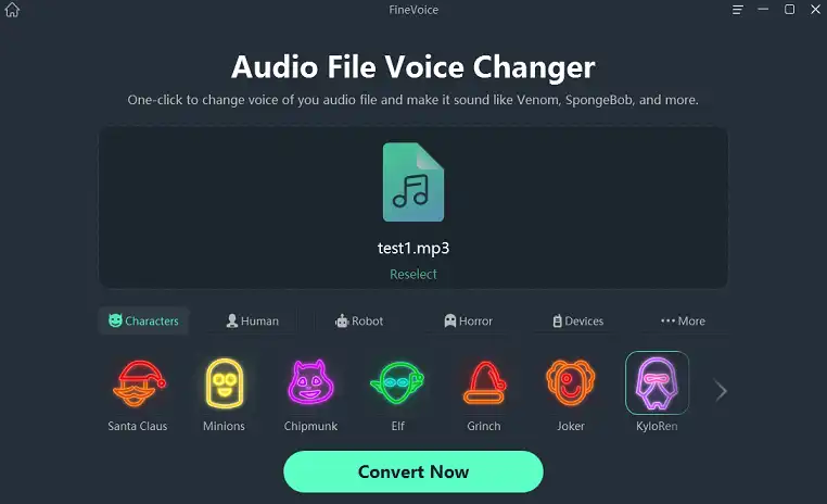 Change voice