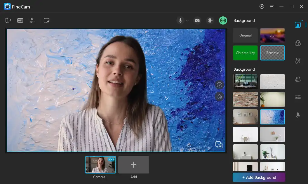 FineCam - Remove, Blur, and Change Background