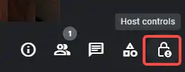 click the Host Controls