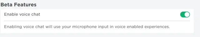 enable voice chat on Roblox desktop
