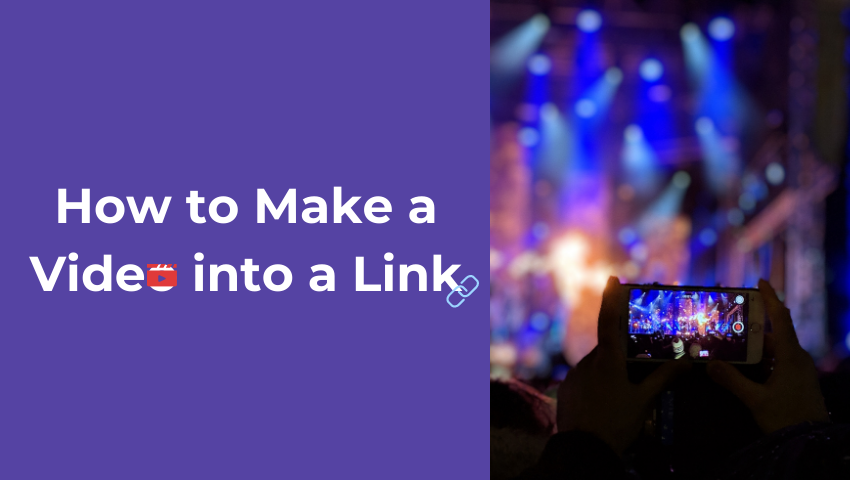 how to make a video into a link