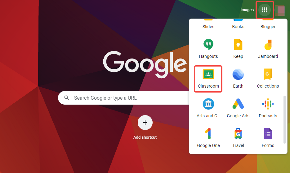 go to Google Classroom