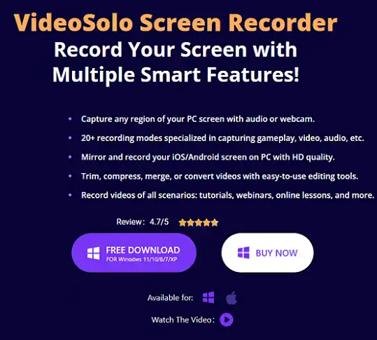 VideoSolo Screen Recorder