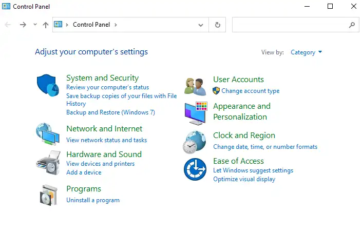 Control Panel