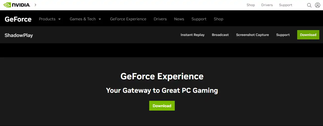 redownload the GeForce Experience