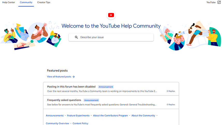 YouTube Help Community