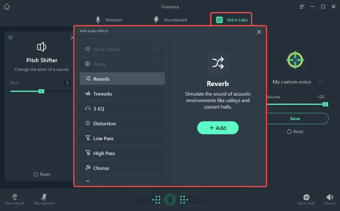 create voices with FineVoice voice labo