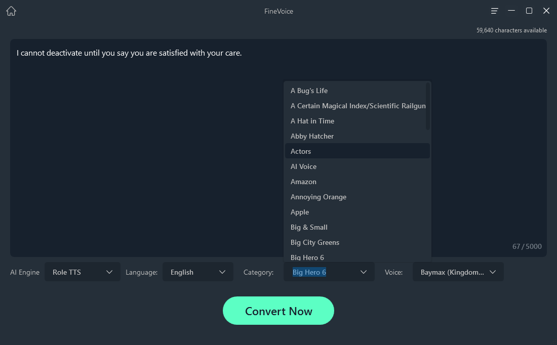 FineShare FineVoice Text to Speech