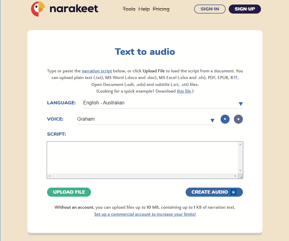 Narakeet