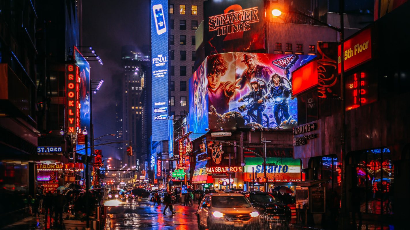 Cyberpunk New York City Streets (Photo by Yuting Gao)