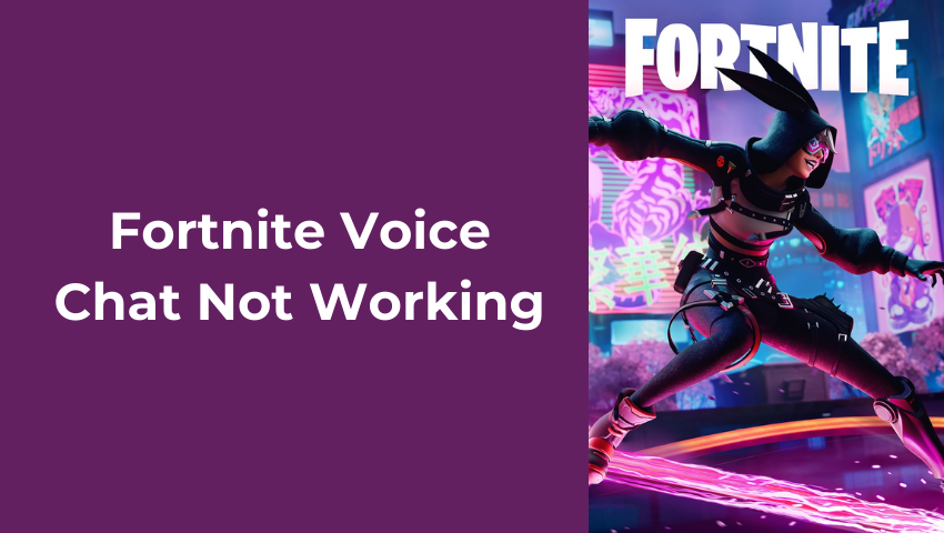 Fortnite voice chat not working