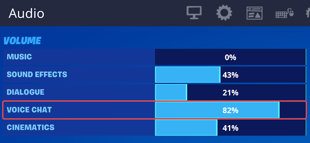 adjust voice chat volume