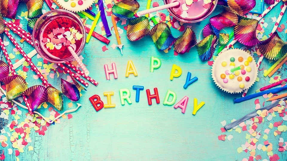 Colorful Birthday Party Decorations (Credit: Wallpaper Flare)