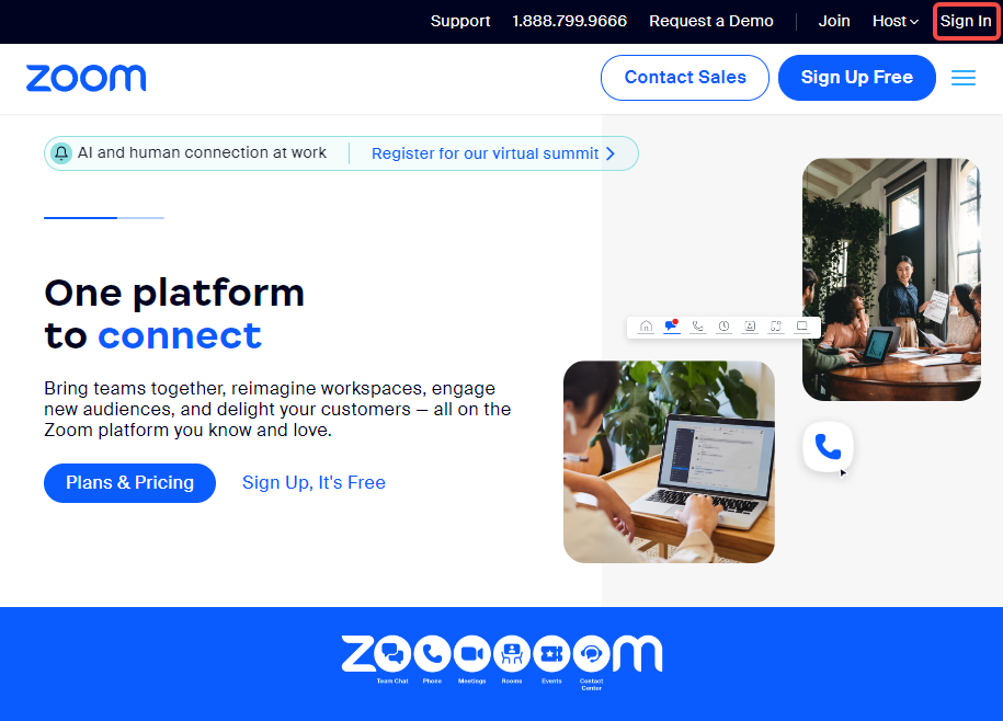 sign in Zoom account