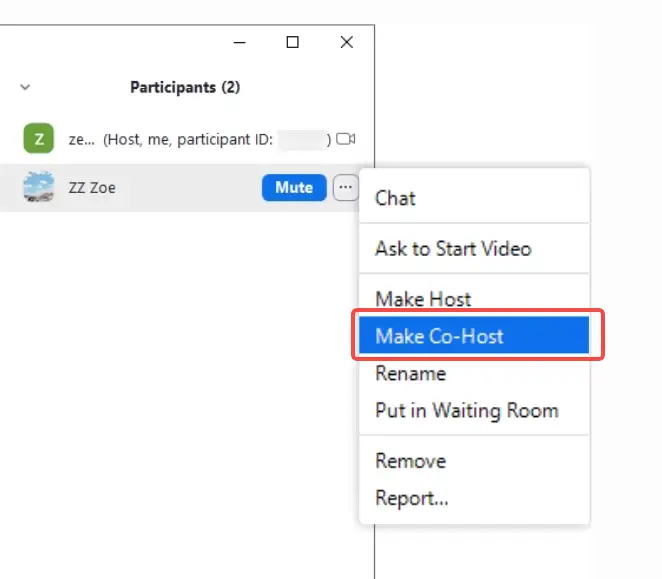 choose make co-host