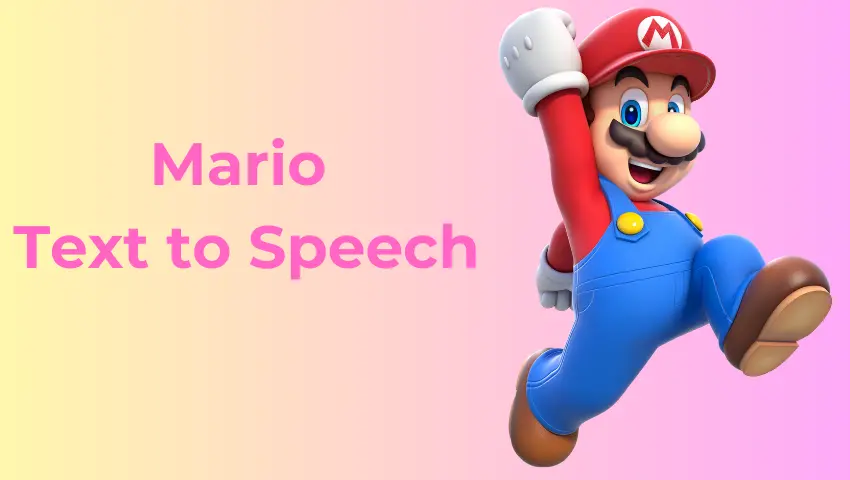 super mario text to speech generator